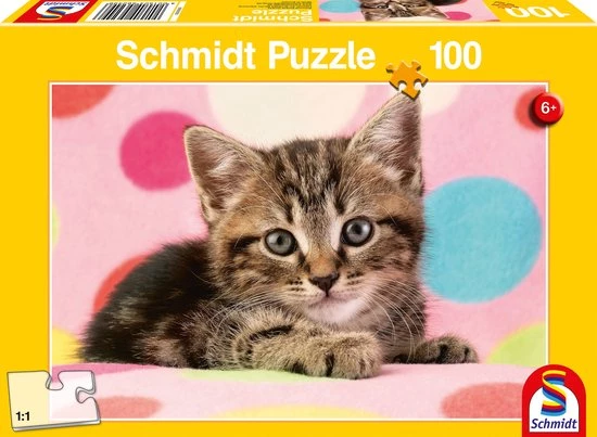 Schmidt Cute Kitten, 100 Stukjes - Puzzel - 6+ 2 Schmidt Cute Kitten, 100 Stukjes - Puzzel - 6+ - Afbeelding 2