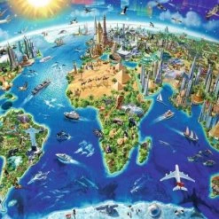 Ravensburger Puzzel De Wereld In Symbolen - Legpuzzel - 200XXL Stukjes -Exporteren puzzels winkel 550x403 4
