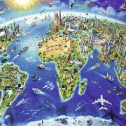 Ravensburger Puzzel De Wereld In Symbolen - Legpuzzel - 200XXL Stukjes -Exporteren puzzels winkel 550x404 12