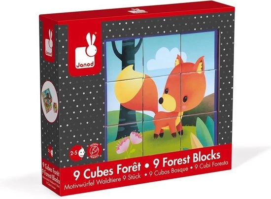 Janod Kubkid - Bosdieren 6 Janod Kubkid - Bosdieren - Afbeelding 6