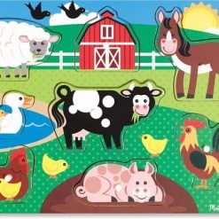 Melissa & Doug Houten Knopjes Puzzel Boerderij (8-delig) 7 Melissa & Doug Houten Knopjes Puzzel Boerderij (8-delig) -Exporteren puzzels winkel 550x404 16