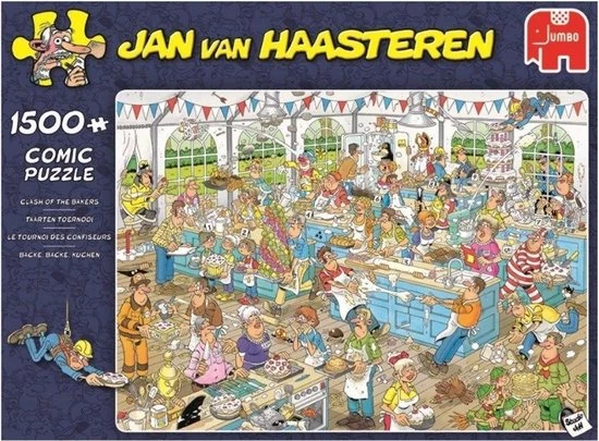 Jumbo Jan Van Haasteren Puzzelbundel - 2 Stuks - Taarten Toernooi 1500 Stukjes & Highland Games 1500 Stukjes 5 Jumbo Jan Van Haasteren Puzzelbundel - 2 Stuks - Taarten Toernooi 1500 Stukjes & Highland Games 1500 Stukjes - Afbeelding 5