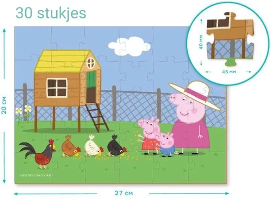 Dodo Toys PROMOTIEPAKKET - 4 X Peppa Pig Puzzel - 30 Stukjes - 20x27 Cm - Peppa Pig Speelgoed 3+ - Kinderpuzzel 3 Jaar 2 Dodo Toys PROMOTIEPAKKET - 4 X Peppa Pig Puzzel - 30 Stukjes - 20x27 Cm - Peppa Pig Speelgoed 3+ - Kinderpuzzel 3 Jaar - Afbeelding 2