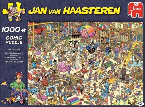 Jumbo Jan Van Haasteren - De Wijnmakerij 3000 Stukjes & Speelgoedwinkel 1000 Stukjes & Drogisterij 1000 7 Jumbo Jan Van Haasteren - De Wijnmakerij 3000 Stukjes & Speelgoedwinkel 1000 Stukjes & Drogisterij 1000 - Afbeelding 7