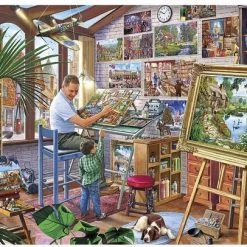 Legpuzzel Gibsons - Kunstschilder - 500 Extra Grote Puzzelstukken- Oudere/slechtziende -Exporteren puzzels winkel 550x406 2