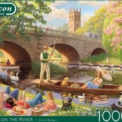 Jumbo Falcon Puzzel Boating On The River - Legpuzzel - 1000 Stukjes -Exporteren puzzels winkel 550x406 7