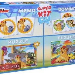 Clementoni Disney Super Kit 4-in-1, The Lion King, Puzzel, Memory En Dominospel.