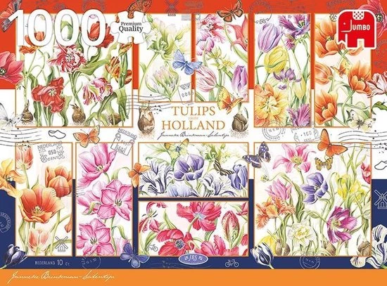 Jumbo Premium Collection Puzzel Janneke Brinkman Tulips From Holland - Legpuzzel - 1000 Stukjes 6 Jumbo Premium Collection Puzzel Janneke Brinkman Tulips From Holland - Legpuzzel - 1000 Stukjes - Afbeelding 6