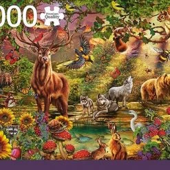 Jumbo Premium Collection Puzzel Magisch Bos Bij Zonsondergang - Legpuzzel - 1500 Stukjes