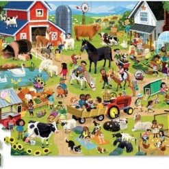 Crocodile Creek Puzzel Day At The Farm - 48 Stukjes -Exporteren puzzels winkel 550x408 2