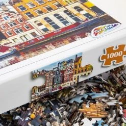 Grafix Puzzel 1000 Stukjes Volwassenen | Thema Grachtenpanden Van Amsterdam | Afmeting 50 X 70 CM | Legpuzzel -Exporteren puzzels winkel 550x412 10