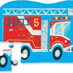 Crocodile Creek Rode Brandweerwagen - 12 Stukjes -Exporteren puzzels winkel 550x412 23
