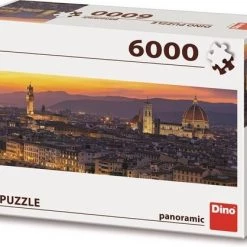 Dino Toys Dino Puzzel Firenze / Florence - 6000 Stukjes - Legpuzzel Voor Volwassenen - Panorama