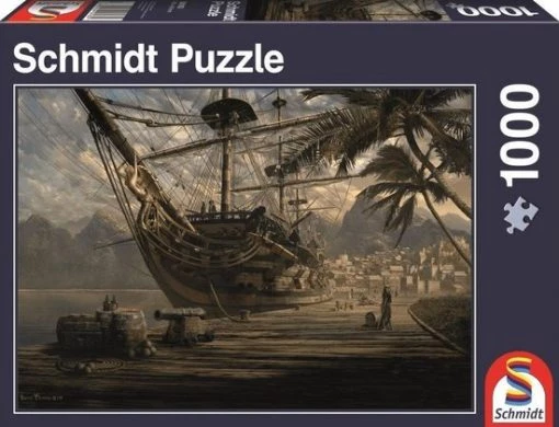 Schmidt Puzzel - Schip Voor Anker - 1000 Stukjes -Exporteren puzzels winkel 550x421 19