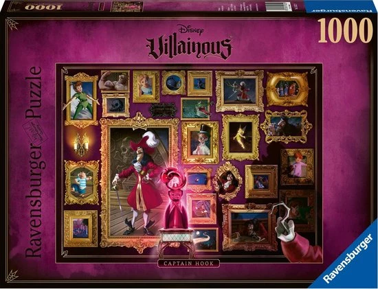 Ravensburger Puzzel Disney Villainous: Captain Hook - Legpuzzel - 1000 Stukjes 3 Ravensburger Puzzel Disney Villainous: Captain Hook - Legpuzzel - 1000 Stukjes - Afbeelding 3