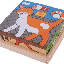 Bigjigs Farm Cube Puzzle -Exporteren puzzels winkel 550x423
