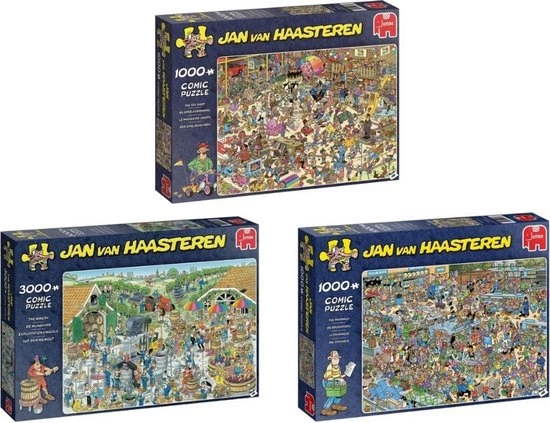 Jumbo Jan Van Haasteren - De Wijnmakerij 3000 Stukjes & Speelgoedwinkel 1000 Stukjes & Drogisterij 1000 1 Jumbo Jan Van Haasteren - De Wijnmakerij 3000 Stukjes & Speelgoedwinkel 1000 Stukjes & Drogisterij 1000