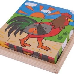 Bigjigs Farm Cube Puzzle -Exporteren puzzels winkel 550x426 2