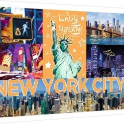 Trefl Puzzel - Puzzel 1000 Stukjes - Legpuzzel Voor Volwassenen - New York - Neon Editie