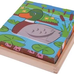 Bigjigs Farm Cube Puzzle -Exporteren puzzels winkel 550x428