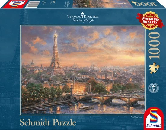 Schmidt Parijs, Stad Van De Liefde, 1000 Stukjes - Puzzel - 12+ 2 Schmidt Parijs, Stad Van De Liefde, 1000 Stukjes - Puzzel - 12+ - Afbeelding 2
