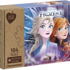 Clementoni Kinderpuzzels - Frozen 2, 104 Stukjes, Play For Future Puzzel 104 Stukjes, 6-8 Jaar - 27154 -Exporteren puzzels winkel 550x434 4