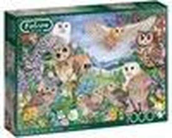 Falcon Puzzel Owls In The Wood - Legpuzzel - 1000 Stukjes 8 Falcon Puzzel Owls In The Wood - Legpuzzel - 1000 Stukjes - Afbeelding 8