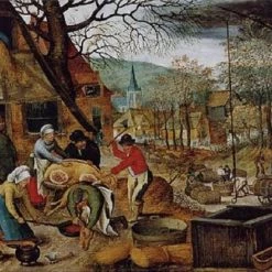 D-Toys Pieter Breughel De Jonge - De 4 Seizoenen: Herfst (1000 Stukjes, Kunst Puzzel)