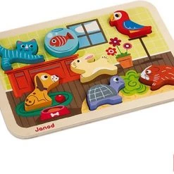 Janod Chunky Puzzel Huisdieren -Exporteren puzzels winkel 550x445 1