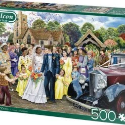 Falcon Puzzel The Wedding - Legpuzzel - 500 Stukjes -Exporteren puzzels winkel 550x447 4