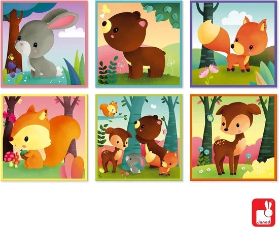 Janod Kubkid - Bosdieren 10 Janod Kubkid - Bosdieren - Afbeelding 10