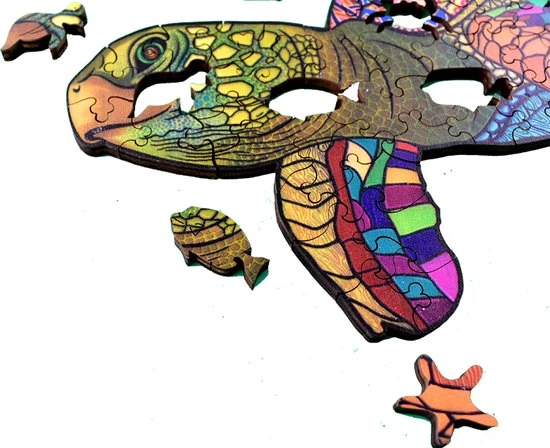 Jigsaw Legpuzzel Mystery Schildpad A3 | Houten Puzzel | 150 Stukjes | Legpuzzel In Meer Dan 50 Verschillende Modellen 3 Jigsaw Legpuzzel Mystery Schildpad A3 | Houten Puzzel | 150 Stukjes | Legpuzzel In Meer Dan 50 Verschillende Modellen - Afbeelding 3