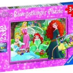 Ravensburger Puzzel In De Wereld Van De Disney Prinsessen - 2x12 Stukjes - Kinderpuzzel -Exporteren puzzels winkel 550x451 2