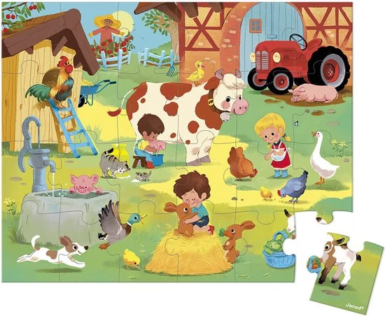 Janod Puzzel - Op De Boerderij 1 Janod Puzzel - Op De Boerderij