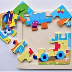 LS Goods Houten Puzzels - 2 Stuks - 9 Delig - Montessori - Ambulance - Brandweer - 11x11 Cm -Exporteren puzzels winkel 550x454