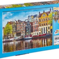 Grafix Puzzel 1000 Stukjes Volwassenen | Thema Grachtenpanden Van Amsterdam | Afmeting 50 X 70 CM | Legpuzzel -Exporteren puzzels winkel 550x455 2