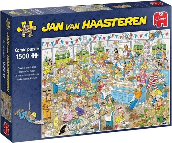 Jumbo Jan Van Haasteren Puzzelbundel - 2 Stuks - Taarten Toernooi 1500 Stukjes & Highland Games 1500 Stukjes 2 Jumbo Jan Van Haasteren Puzzelbundel - 2 Stuks - Taarten Toernooi 1500 Stukjes & Highland Games 1500 Stukjes - Afbeelding 2