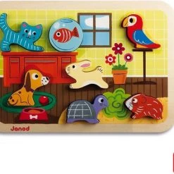 Janod Chunky Puzzel Huisdieren -Exporteren puzzels winkel 550x457 5