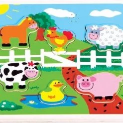 Lelin Toys Puzzel Geluid New Classic Toys : Boerderij 22x22x2 Cm