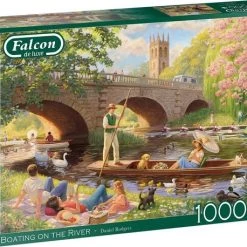 Jumbo Falcon Puzzel Boating On The River - Legpuzzel - 1000 Stukjes