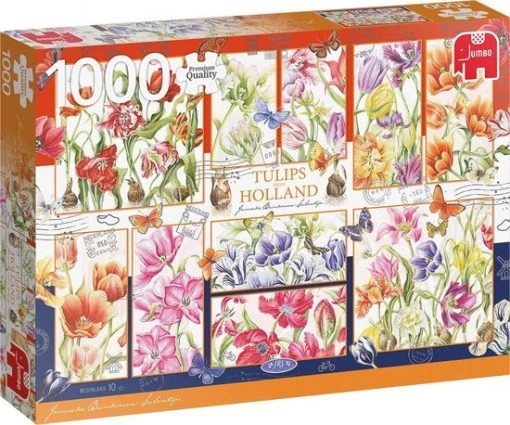 Jumbo Premium Collection Puzzel Janneke Brinkman Tulips From Holland - Legpuzzel - 1000 Stukjes -Exporteren puzzels winkel 550x458 49