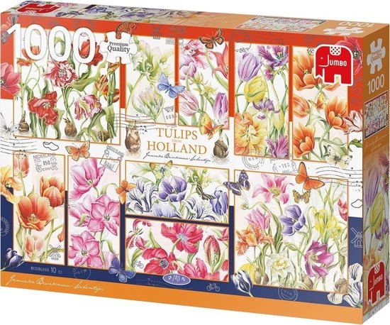Jumbo Premium Collection Puzzel Janneke Brinkman Tulips From Holland - Legpuzzel - 1000 Stukjes 2 Jumbo Premium Collection Puzzel Janneke Brinkman Tulips From Holland - Legpuzzel - 1000 Stukjes - Afbeelding 2