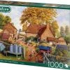 Falcon Puzzel Autumn On The Farm - Legpuzzel - 1000 Stukjes