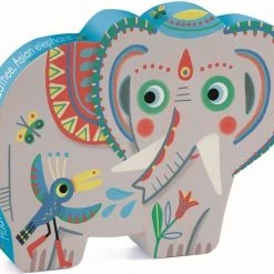Djeco - Puzzel 24 Stukken - Asia Olifant - 3+