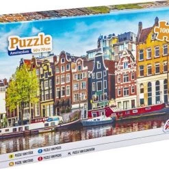Grafix Puzzel 1000 Stukjes Volwassenen | Thema Grachtenpanden Van Amsterdam | Afmeting 50 X 70 CM | Legpuzzel -Exporteren puzzels winkel 550x461 4