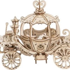 Houten 3D Puzzel Voor Volwassenen | Assepoester Koets | Pumpkin Cart | Vrije Tijd | Robotime | Model Bouwpakket