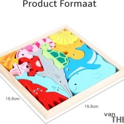 Van Theo Houten Puzzel - Houten Speelgoed - 3D Puzzel - Kinderen - Oceaan -Exporteren puzzels winkel 550x466