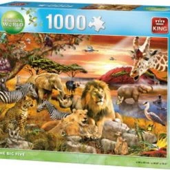 Puzzle Animal World - The Big Five - King - 1000 Pieces