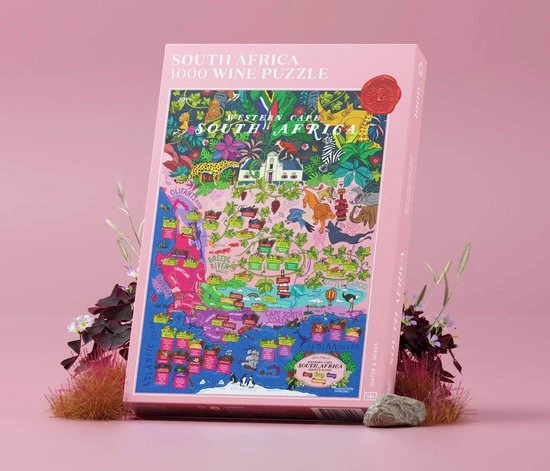Water & Wines Puzzel Zuid-Afrika Wijn - Wijnkaart Zuid-Afrikaanse Wijngebieden - Legpuzzel 1000 Stukjes - Wijnliefhebber 1 Water & Wines Puzzel Zuid-Afrika Wijn - Wijnkaart Zuid-Afrikaanse Wijngebieden - Legpuzzel 1000 Stukjes - Wijnliefhebber