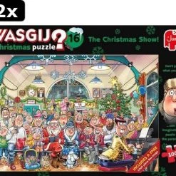 2x Wasgij Christmas 16 De Kerstshow! Puzzel - 2 X 1000 Stukjes -Exporteren puzzels winkel 550x473 4